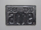 1961 YOM Clear Ontario Motorcycle License Plate