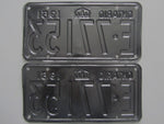 1961 YOM Clear Ontario License Plates
