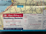 1961 Ontario Road Map - Esso