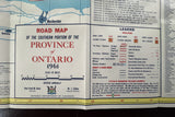 1961 Ontario Official Government Road Map