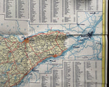 1961 Ontario Official Government Road Map