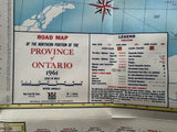 1961 Ontario Official Government Road Map