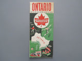 1961 Ontario Road Map - Supertest
