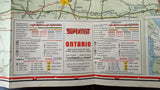 1961 Ontario Road Map - Supertest