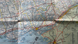 1961 Ontario Road Map - Supertest