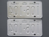 1962 YOM Clear Ontario License Plates