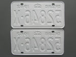1962 YOM Clear Ontario License Plates