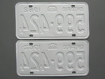 1962 YOM Clear Ontario License Plates