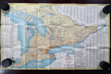 1962 Ontario Official Government Road Map