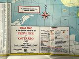 1962 Ontario Official Government Road Map