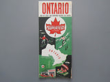 1962 Ontario Road Map - Supertest