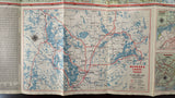 1962 Ontario Road Map - Supertest