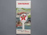 1962 Ontario Road Map - Texaco
