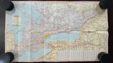 1962 Ontario Road Map - Texaco