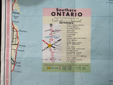 1962 Ontario Road Map - Texaco