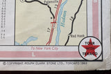 1962 Ontario Road Map - Texaco