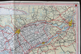 1962 Ontario Road Map - Texaco