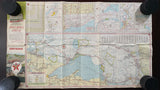 1962 Ontario Road Map - Texaco