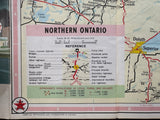 1962 Ontario Road Map - Texaco