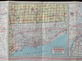 1962 Ontario Road Map - Texaco