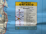 1962 Ontario Road Map - White Rose