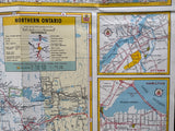 1962 Ontario Road Map - White Rose