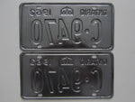 1963 YOM Clear Ontario License Plates