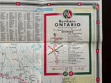 1963 Ontario Road Map - BA