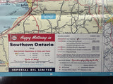 1963 Ontario Road Map - Esso