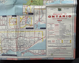 1963 Ontario Official Government Road Map