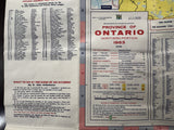 1963 Ontario Official Government Road Map