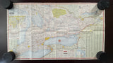 1963 Ontario Road Map - Supertest