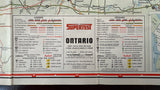 1963 Ontario Road Map - Supertest