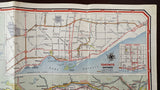 1963 Ontario Road Map - Supertest