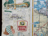 1963 Ontario Road Map - White Rose
