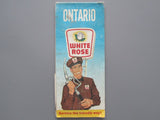 1963 Ontario Road Map - White Rose
