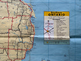 1963 Ontario Road Map - White Rose