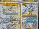 1963 Ontario Road Map - White Rose