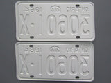 1964 YOM Clear Ontario License Plates