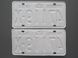 1964 YOM Clear Ontario License Plates