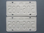 1964 YOM Clear Ontario License Plates