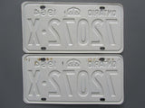 1964 YOM Clear Ontario License Plates
