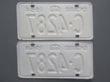 1964 YOM Clear Ontario License Plates