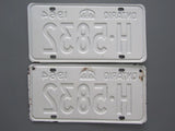 1964 YOM Clear Ontario License Plates