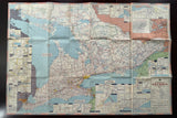 1964 Ontario Official Government Road Map