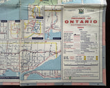 1964 Ontario Official Government Road Map