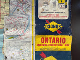1964 Ontario Road Map - Sunoco