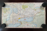 1964 Ontario Road Map - Supertest