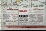 1964 Ontario Road Map - Supertest