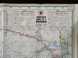 1964 Ontario Road Map - Texaco
